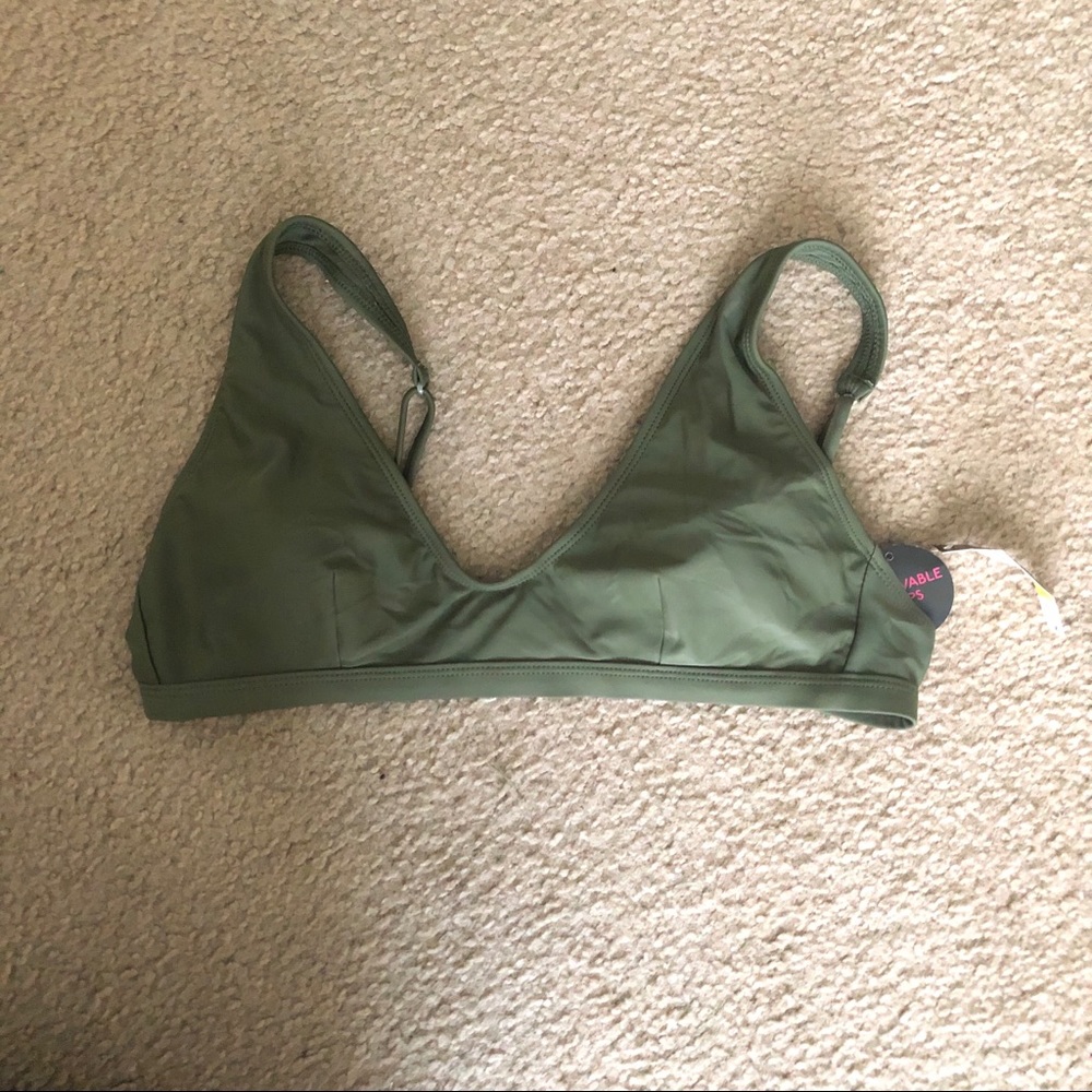 • green bikini top •